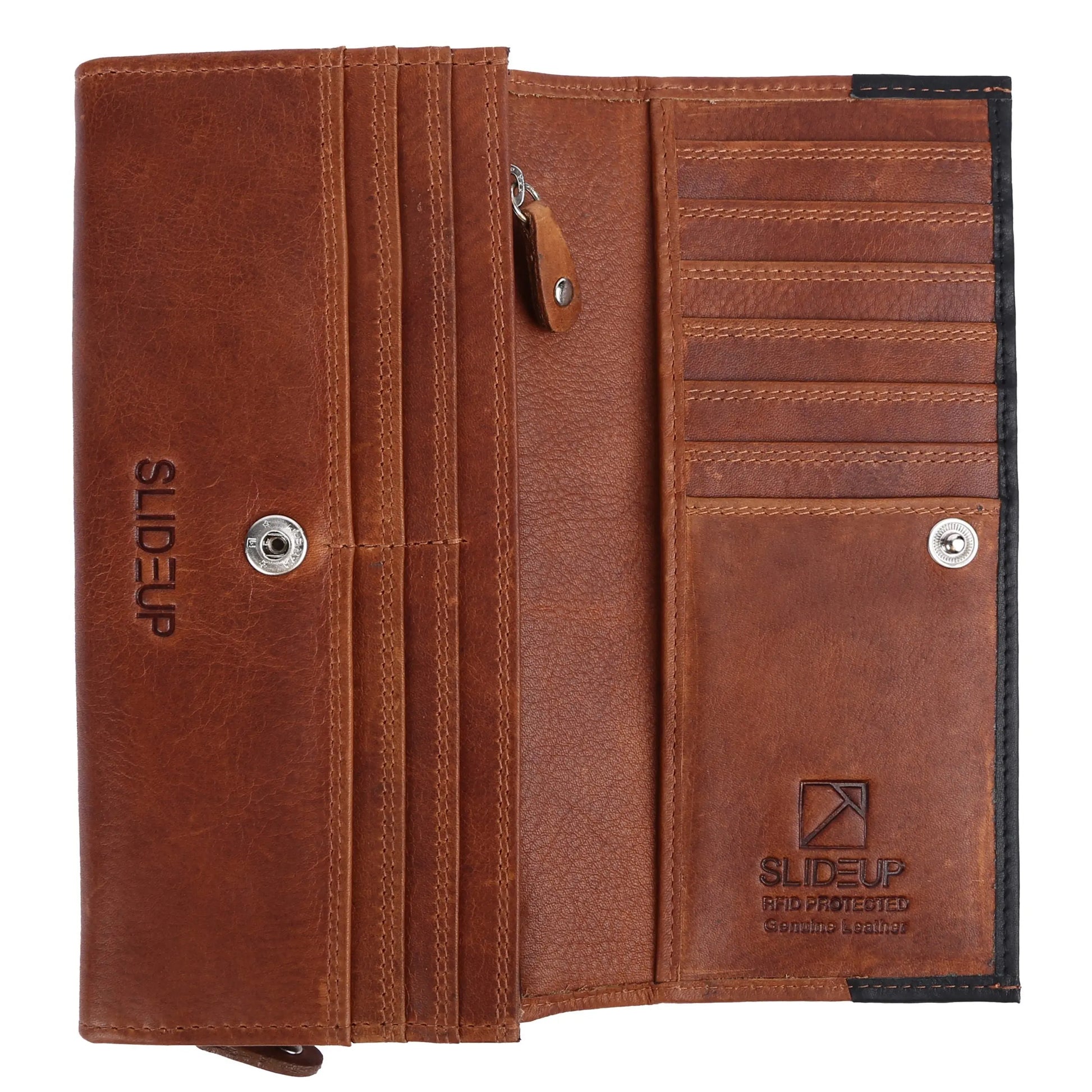 Mirthful Leather Wallet SLIDEUP BAGS