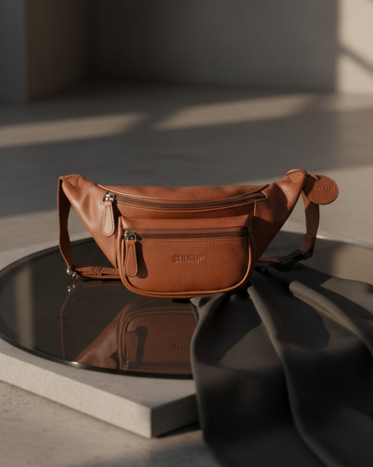 Blithe Leather Hip Bag – Pure Leather Unisex Travel Waist Bag