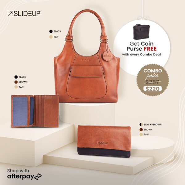 Combo Offer: Shoulder Bag + Wallet + Card Case